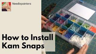 How to Install Plastic Snaps KAM Snaps. Its A Snap