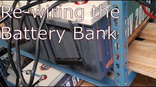 Rewiring my Power Queen 600-AH Battery Bank.