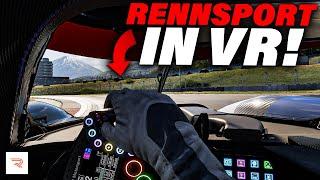 Ich habe Rennsport in VR gespielt