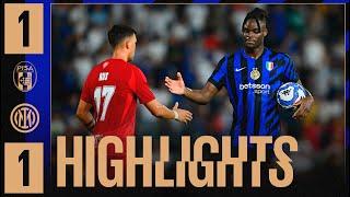 BISSECK AT THE BUZZER   PISA 1-1 INTER  HIGHLIGHTS  AMICHEVOLE 202425 