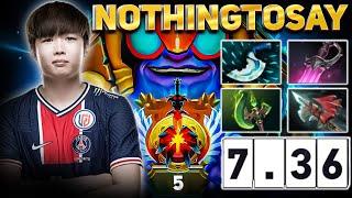 NOTHINGTOSAY Shows NEW GAMEPLAY On TINKER  Dota 2 Tinker 7.36c