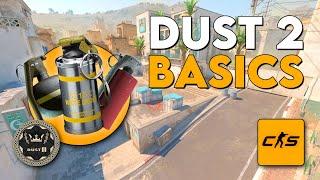 CS2 Dust 2 Basics  Smokes Flashes & Molotovs  Counter-Strike 2