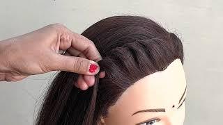 Easy Twist Hairstyle For Party  Party Hairstyle For Open Hair