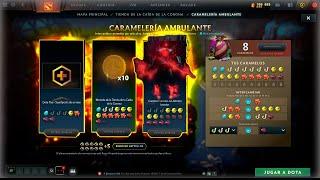 50 Re-rolls ARCANA INMORTAL TREASURES AND DOTA PLUS  Crownfall ACT II Candyworks caravan Dota 2