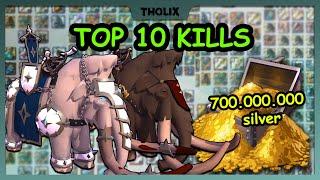  Albion Online  Top 10 Gank kills  700m silver  claws