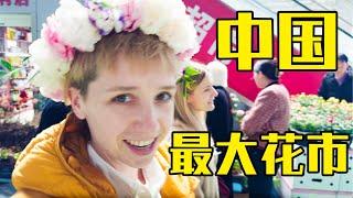 带德国闺蜜逛中国最大鲜花城，各种好吃好玩的，今天太开心了！