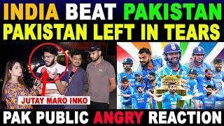 INDIA WON BY 7 WICKETS  PAKISTAN LEFT IN TEARS  IND VS PAK WORLD CUP 2023 MATCH  ANGRY REACTION
