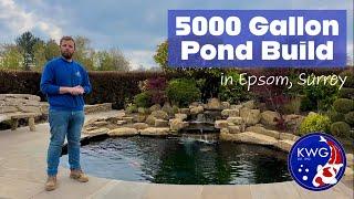 How to Build a Koi Pond in 17 Days - 5000 Gallon KWG Pond Build in Epsom Surrey