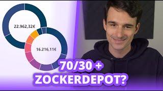 Core-Satellite-Strategie perfekt umgesetzt? Zockerdepot + 7030?  Finanzfluss Twitch Highlights