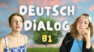 German Dialogue  B1 + Subtitles in German & English + Vocabulary list  Learn German 