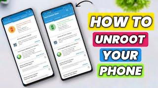 How To Unroot Any Rooted Android Phone  Unroot Any Phone In One Click  How To Uninstall Magisk