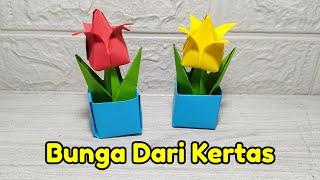 Tutorial Bunga Dari Kertas Origami