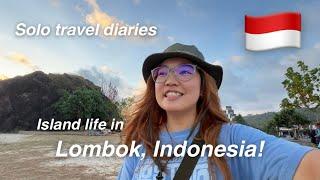 LOMBOK INDONESIA SOLO TRAVEL VLOG - Kuta Merese Hill Selong Belanak Beach SE Asia #18