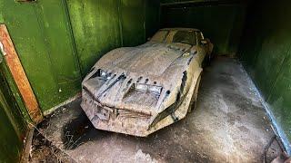 Откопали гараж спустя 13 лет. Спорткар в пыли