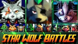 Evolution of Star Wolf Battles in Star Fox Games 1993-2016