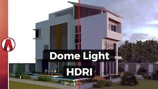 How to use DOME LIGHT and HDRI for Exterior Lighting  Vray for Sketchup