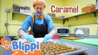 Blippi Visits a Chocolate Shop  Kids Fun & Educational Cartoons  Moonbug Play and Learn