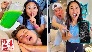 Pranking The BOYS For 24 HOURS **GONE WRONG**