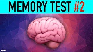 MEMORY TEST GAME #2 - Memorize 3 Pictures & Answer 5 Questions  Brain Training Games