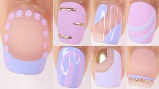 7 TRENDY NAIL ART DESIGNS  new nail art compilation purple chrome nail art diy nails at home
