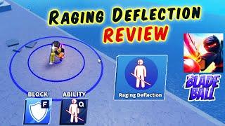 Raging Deflection Ability Review  Raging Deflect Showcase in Blade Ball Roblox