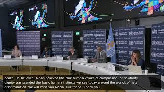 LIVE Media briefing on global health issues with Dr Tedros