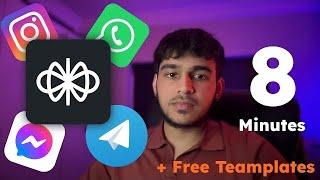 Voiceflow to Instagram Facebook Telegram & WhatsApp in 8 minutes using ManyChat Updated Method