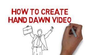 How to create Hand Drawn Videos Whiteboard videos - FREE TRIAL