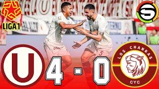 CAMPEÓN️ Universitario de Deportes 4 - 0 Los Chankas ️ Torneo Apertura de la Liga 1 del 2024