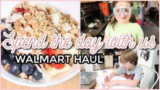 DAY IN THE LIFE  Homeschool Walmart & Pop Shelf Haul  SAHM VLOG