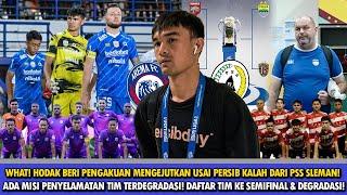 PARAH️PERSIB MALAH DICAP BEGINI USAI KALAH DARI SLEMANHodak Beri Pengakuan MENGEJUTKAN Ini