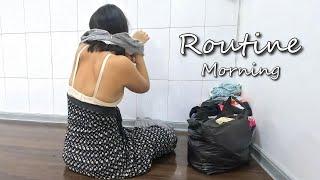 Morning routine on rainy days Daily girls vlog