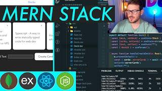 How to build & deploy a MERN stack web application typescript mongo express react node