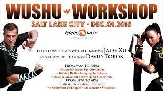 WUSHU WORKSHOP By Jade Xu & David Torok  Salt Lake City 2018 Changquan