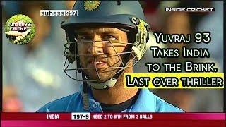 West Indies vs India Yuvraj 93 takes India to the brink of a famous win