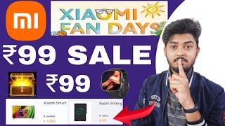 Mi ₹99 Product Order New Offer  Xiaomi Fan Days Sale  Flash Sale Deal 2023