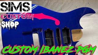 Ibanez Paul Gilbert PGM 100 guitar - Paint by Sims Custom Shop