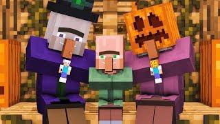 Villager & Witch Life FULL ANIMATION - Alien Being Minecraft Animation