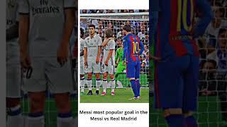 Messi most popular goal Messi vs Real Madrid