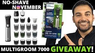 Philips Norelco Multigroom 7000 GIVEAWAY No Shave November Update