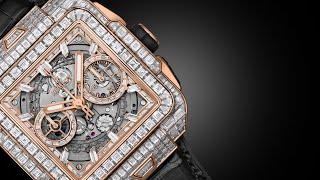 HUBLOT - SQUARE BANG UNICO HIGH JEWELLERY KING GOLD 42MM