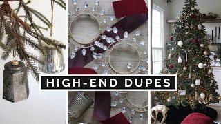 DIY HIGH END HOME DECOR DUPES  HOW TO MAKE YOUR CHEAP CHRISTMAS TREE LOOK EXPENSIVE