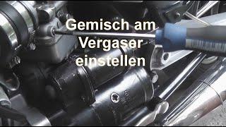 Vergaser - Gemisch einstellen am Beispiel einer Moto Guzzi V 65 C