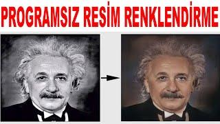 Programsız Resim Renklendirme