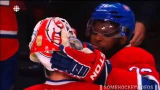 HD Playoffs 2014  PK SUBBAN GIVES DUSTIN TOKARSKI A KISS1