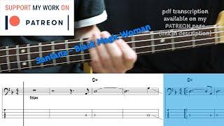 Santana - Black Magic Woman Bass cover with tabs