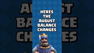 ICE WIZARD BUFFED BY 50%? August Balance Changes #clashroyale #shorts