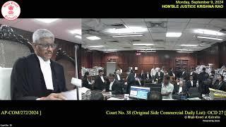 09 September 2024  Court No. 38  Live Streaming of the Court proceedings.