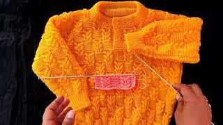 Learn to Make Baby Sweater  Knitting Pattern  Hand Knitted Sweater Design आसान तरीके से बनाए