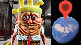 Sponge Bob Square Pants in Real Life on Google Earth